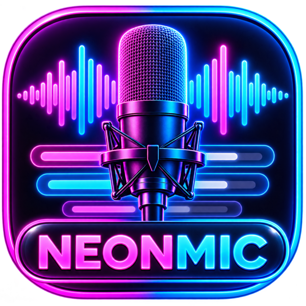 Neon Mic Karaoke Studio product artwork